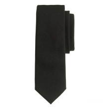 100% Handmade Perfect Knot Plain Silk Black Tie